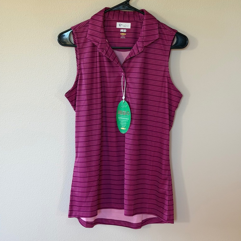 NWT Greg Norman Sleeveless Polo Shirt Tank Top Size Medium